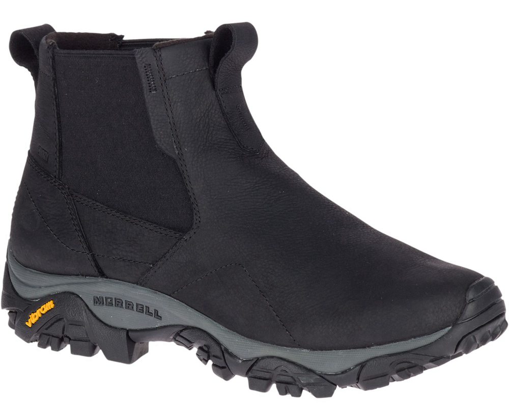 Merrell Boots Black - Moab Adventure Chelsea Waterproof - Mens 56WEMXUJL